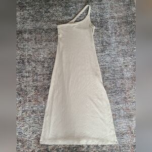 Aerie one shoulder ribbed bodycon dress